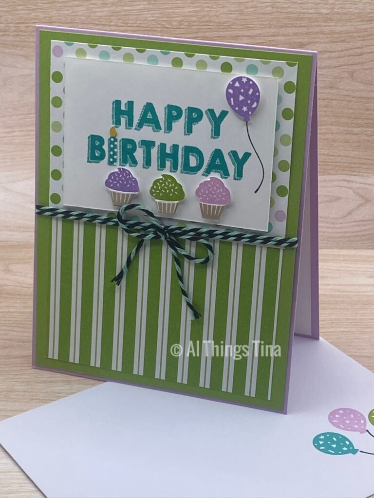 Happy Birthday Triple Cupcake